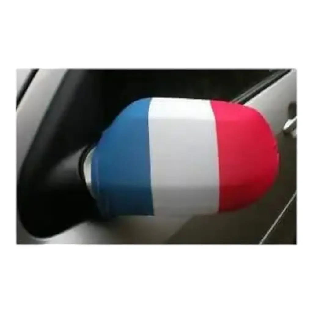 2 HOUSSES POUR RÉTROVISEUR VOITURE - FRANCE BLEU BLANC ROUGE