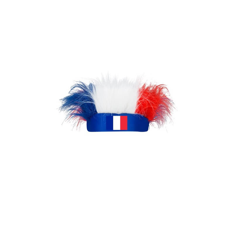 COIFFE CHEVELUE BLEU BLANC ROUGE - FRANCE