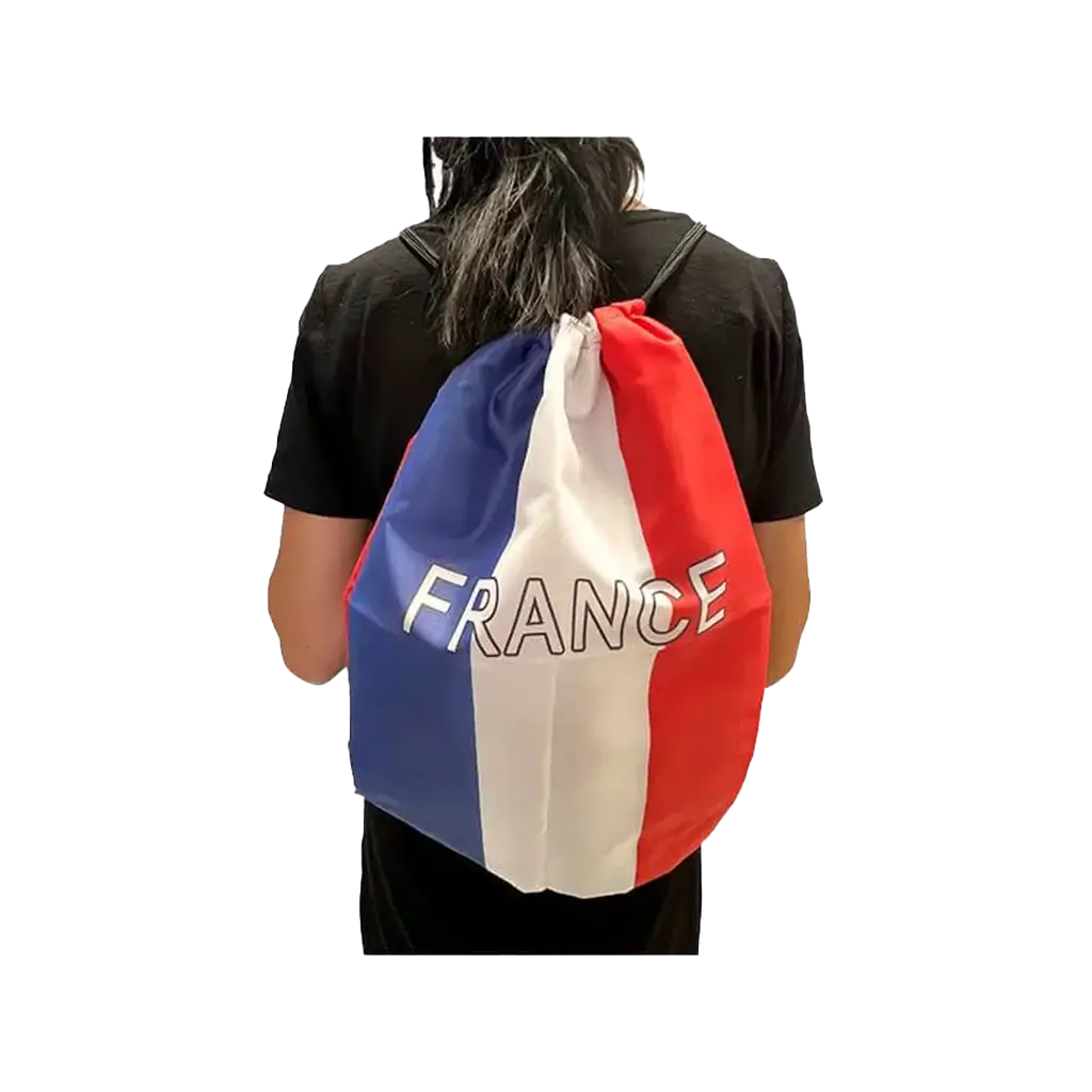 SAC SUPPORTER BLEU BLANC ROUGE - FRANCE - 42X31CM