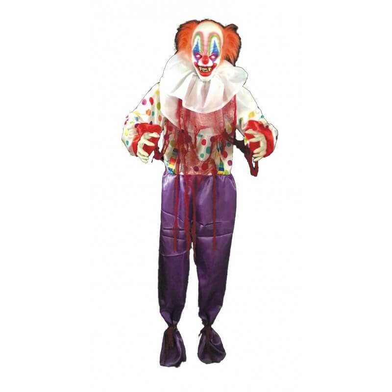 PAYASO ASESINO TAMAÑO HUMANO - ANIMADO Y LUMINOSO - 166CM - Sparklers Club PAYASO ASESINO TAMAÑO HUMANO - ANIMADO Y LUMINOSO - 166CM - Sparklers Club