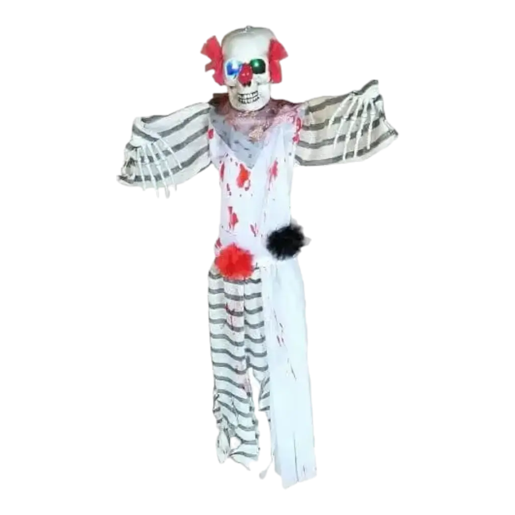 Suspension clown d'horreur lumineux 120cm