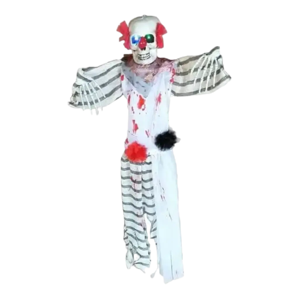Suspension clown d&#39;horreur lumineux 120cm