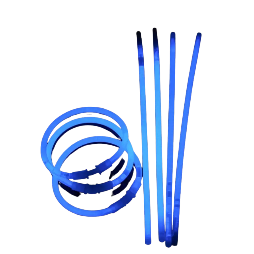 Bracelet Fluo Bleu - Lot de 100