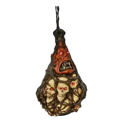 Suspension lumineuse crânes dans un sac 55cm