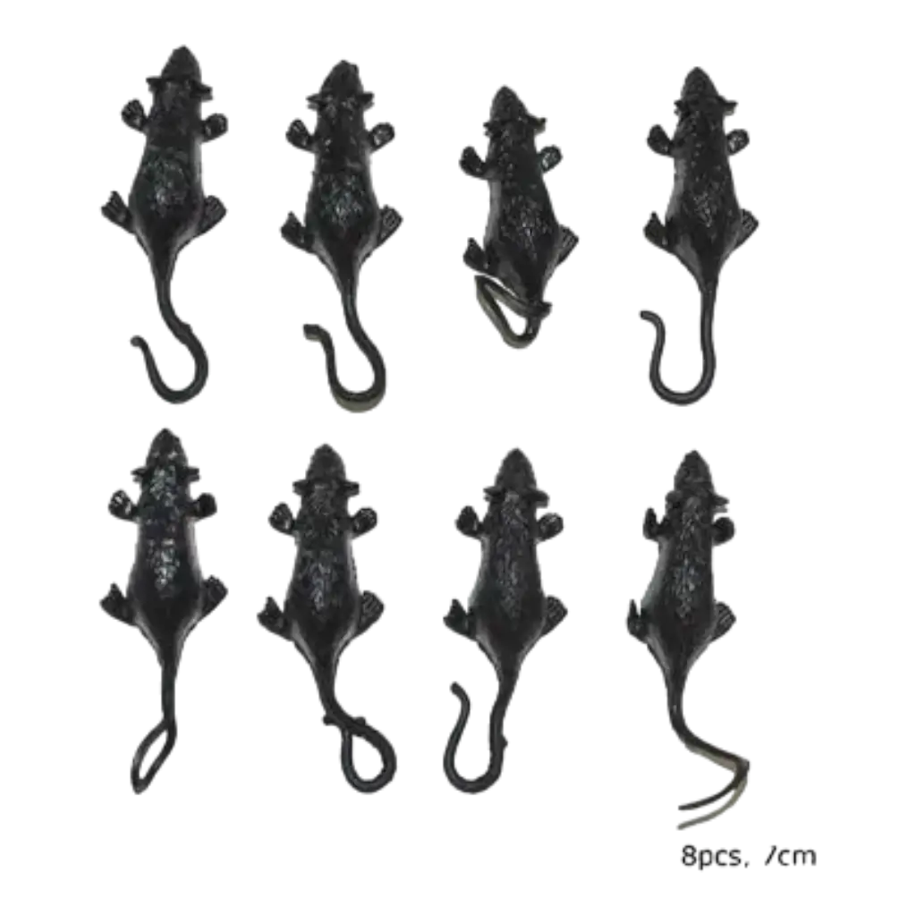 Lot de 8 rats 7 cm