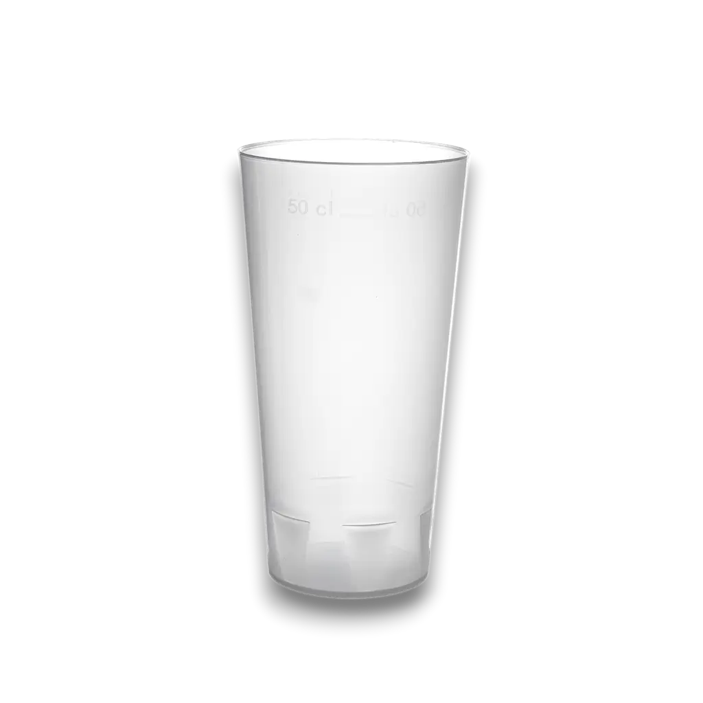 Gobelet Ecocup 50cl utile (60cl ras bord) Réutilisable - Type Pinte, Mojito, Smoothie
