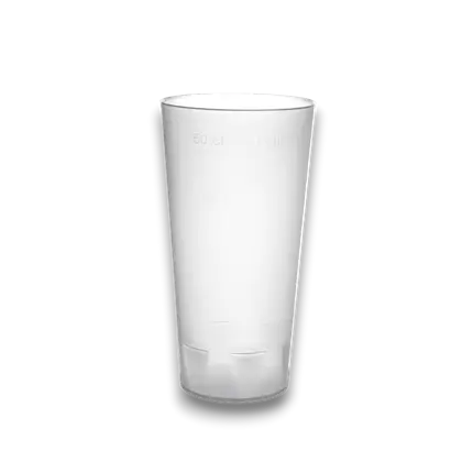 Gobelet Ecocup 50cl utile (60cl ras bord) Réutilisable - Type Pinte, Mojito, Smoothie