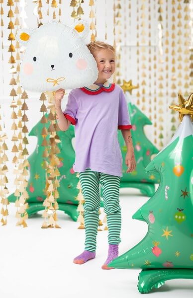 Ballon Sapin Noël Vert - Mylar - 78x94cm