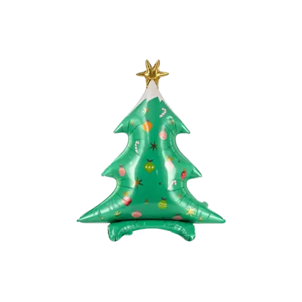 Ballon Sapin Noël Vert - Mylar - 78x94cm