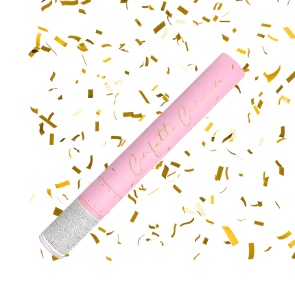 Canons Confettis 40cm Or