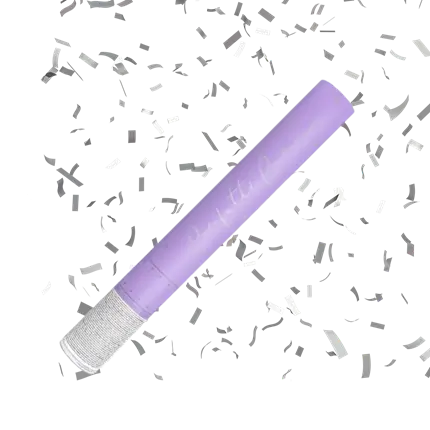 Canons Confettis 40cm Argent 