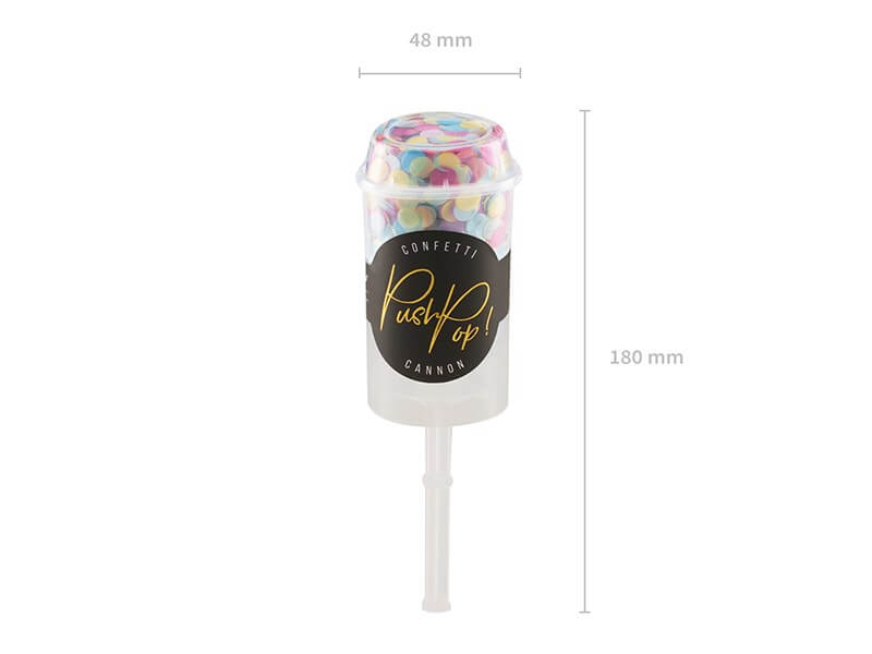 Confettis push pop mix