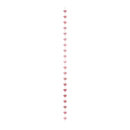 Guirlande de Coeur verticale - Or rose - 3 mètres