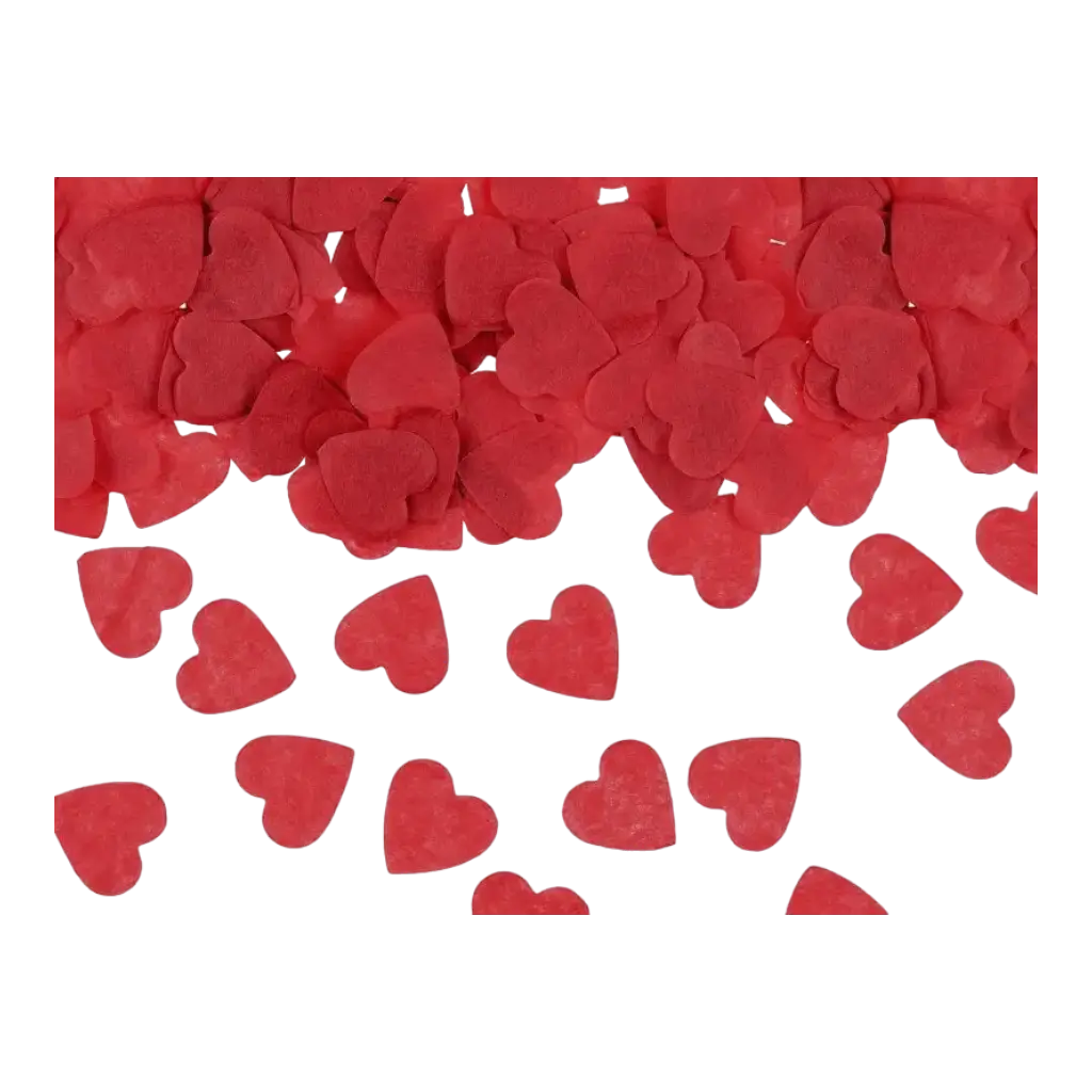 Confettis - Coeur Rouge - (15gr) 100% BIODÉGRADABLE