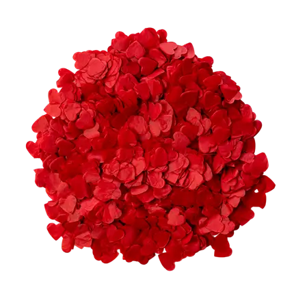 Confettis - Coeur Rouge - (15gr) 100% BIODÉGRADABLE