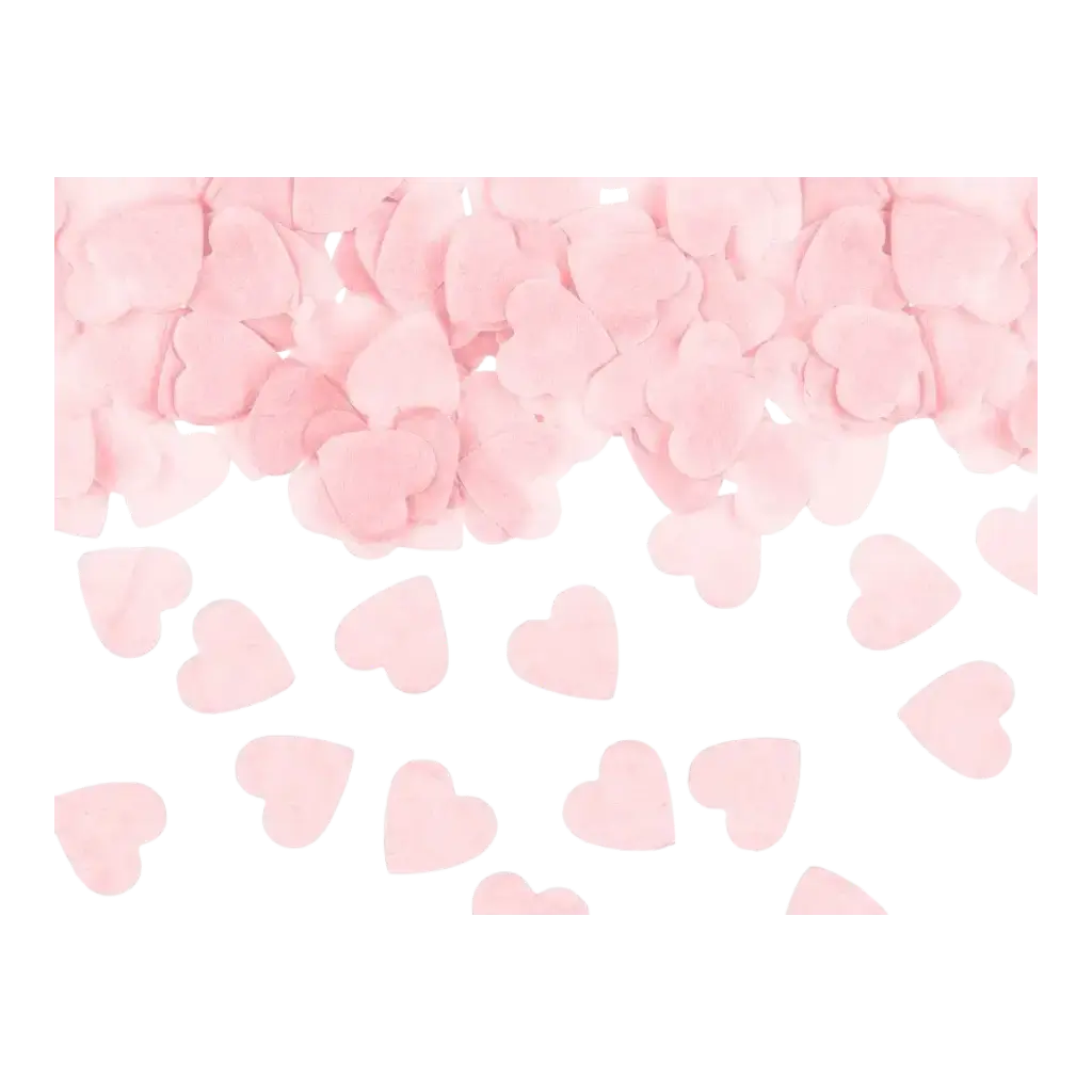 Confettis - Coeur Rose Clair - (15gr) 100% BIODÉGRADABLE