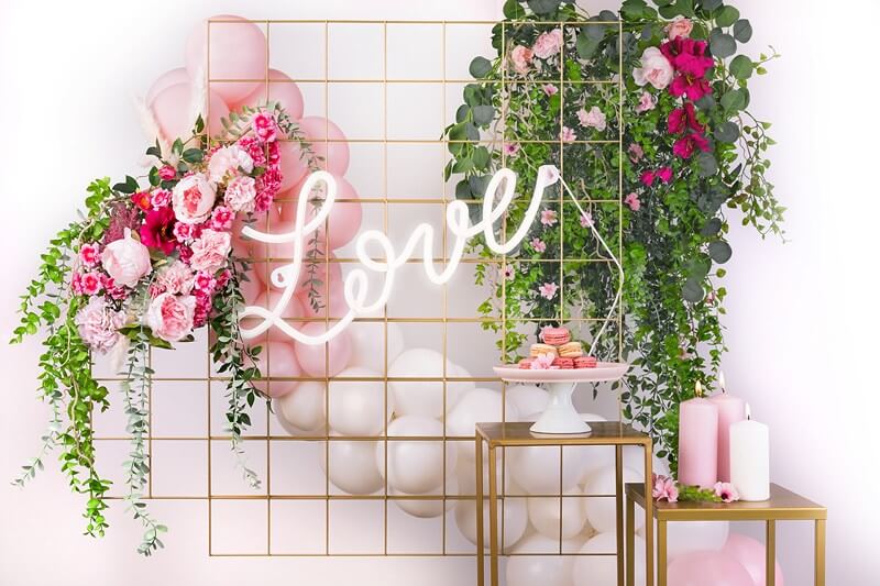 Lettre Géante Néon LED Blanc Chaud LOVE