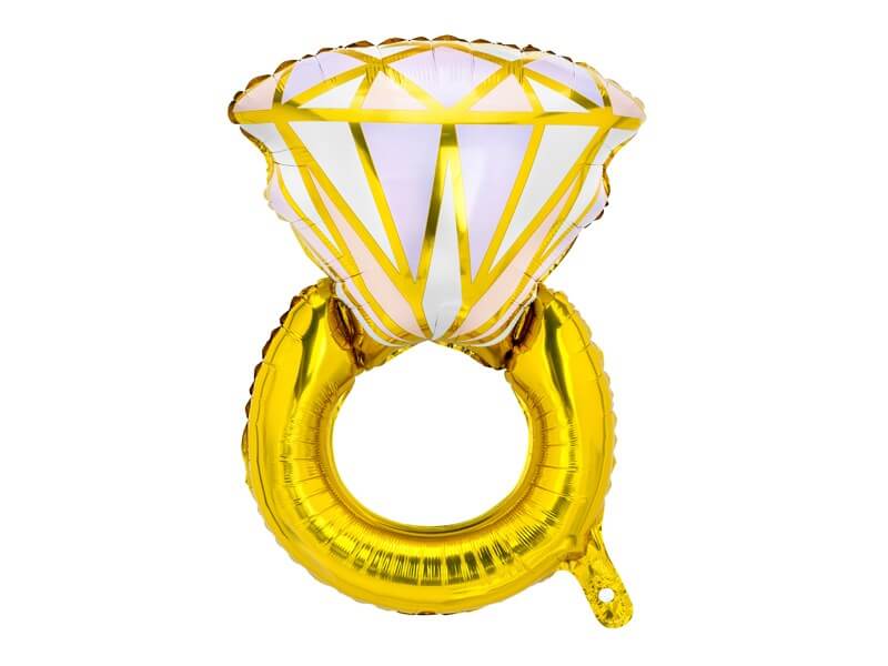 Ballon Mylar - Bague en Or - 60x95cm