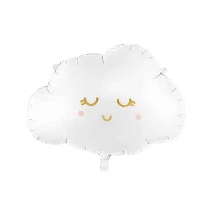 Ballon Mylar effet Givré - Nuage blanc - 51x35,5cm