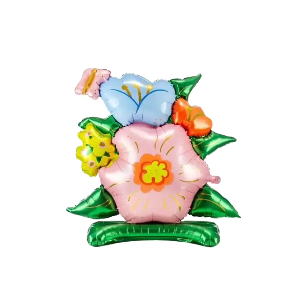  Ballon Bouquet Fleurs - Mylar - 81.5x87cm