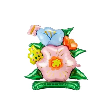 Ballon Bouquet Fleurs - Mylar - 81.5x87cm