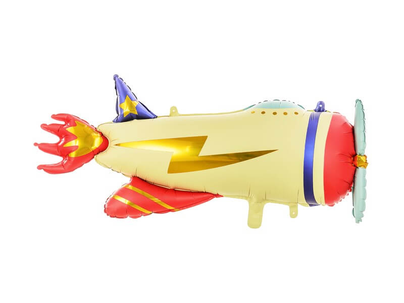 Ballon Mylar effet Givré - Avion - 91x39cm