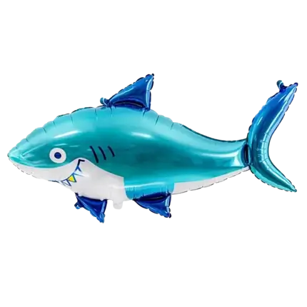 Ballon Requin - Mylar Brillant - 102x62 cm