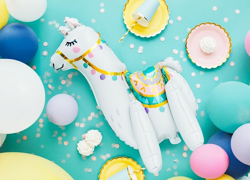 Ballon Lama - Mylar mat - 39x61cm
