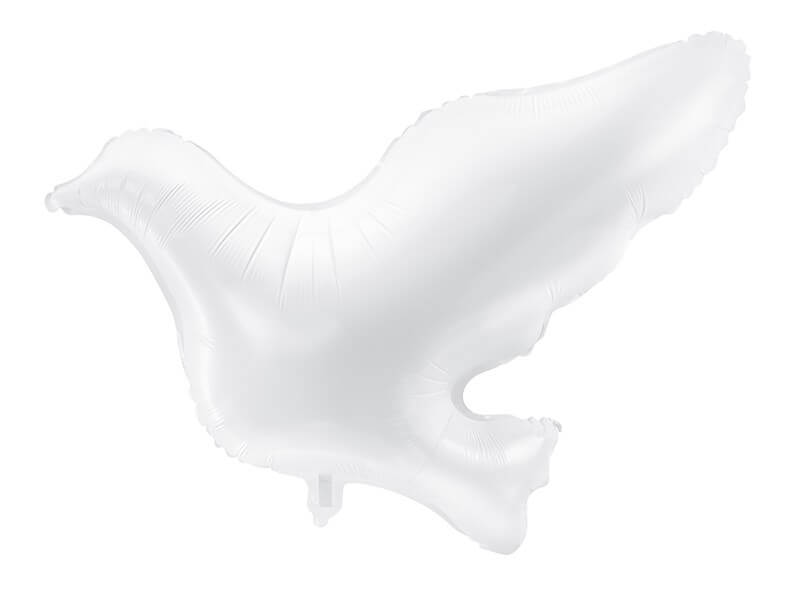  Ballon Colombe Blanche - Mylar - 81.5x87cm