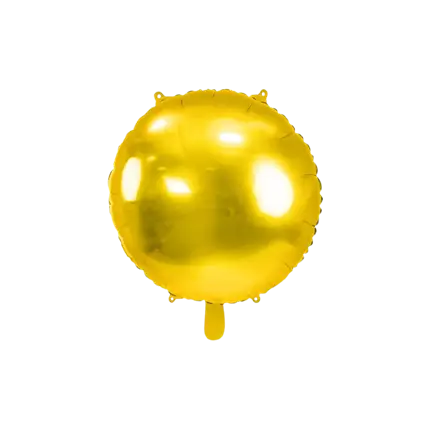 Ballon Rond Métallique effet Miroir - Or - 45cm