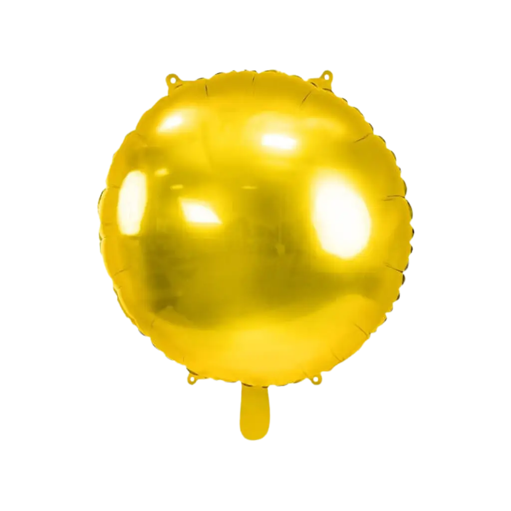 Ballon Rond Métallique effet Miroir - Or - 59cm