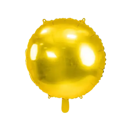Ballon Rond Métallique effet Miroir - Or - 59cm