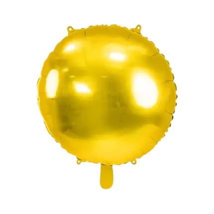 Ballon Rond Métallique effet Miroir - Or - 80cm