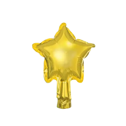 Ballon Étoile - Mylar métallisé - Or - 12cm (lot de 25)