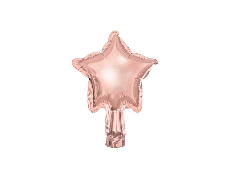 Ballon Étoile - Mylar métallisé - Or Rose - 12cm