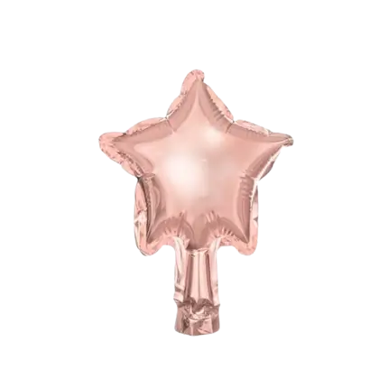 Ballon Étoile - Mylar métallisé - Or Rose - 12cm