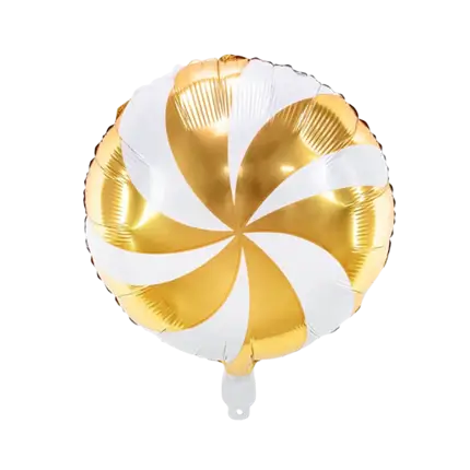 Ballon Candy Métallisé - Aluminium - Or - 35cm