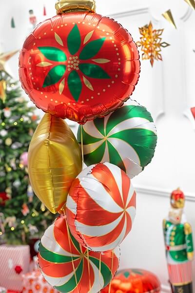Ballon "Candy" Métallisé - Aluminium - Vert - 35cm