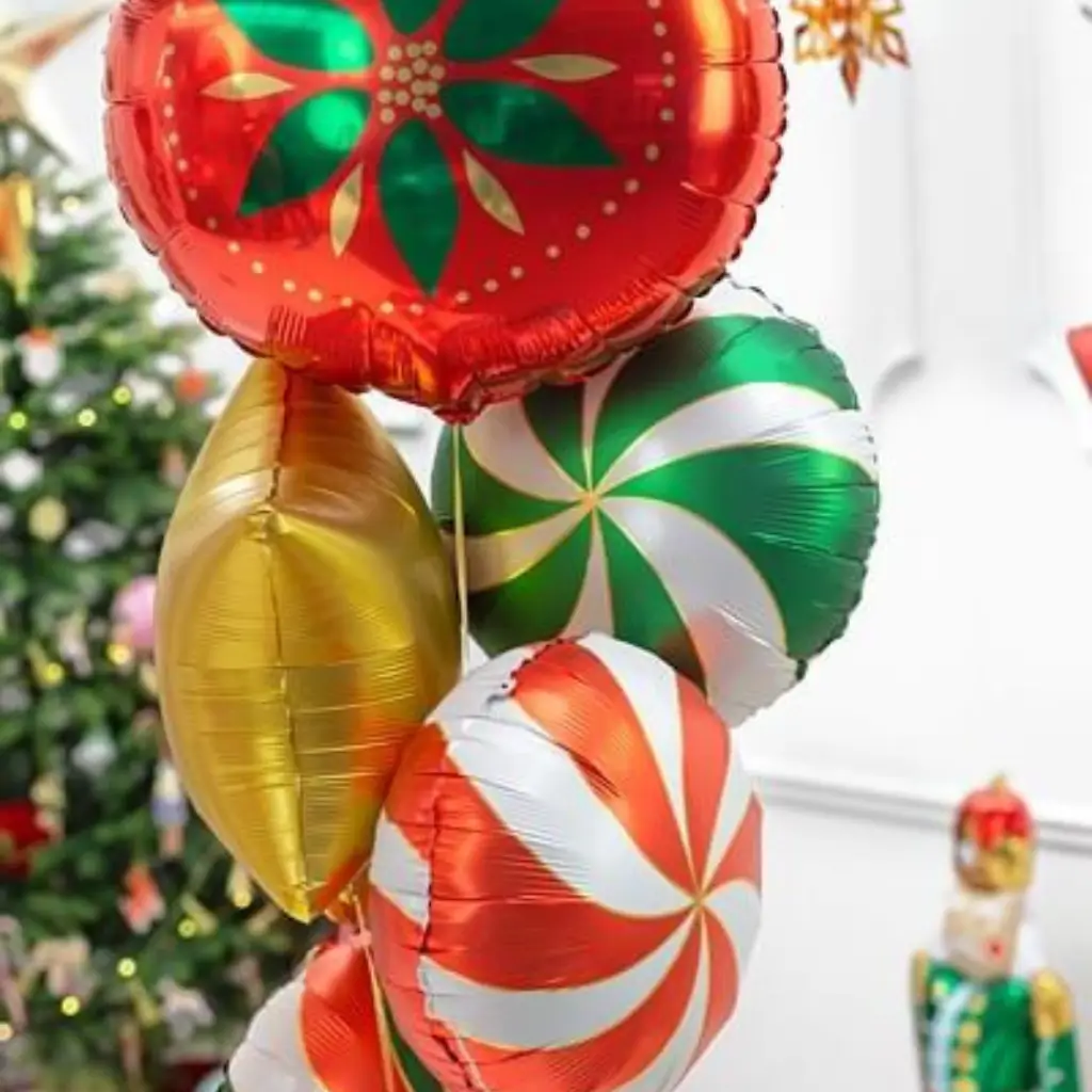 Ballon Candy Métallisé - Aluminium - Vert - 35cm