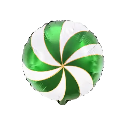Ballon Candy Métallisé - Aluminium - Vert - 35cm