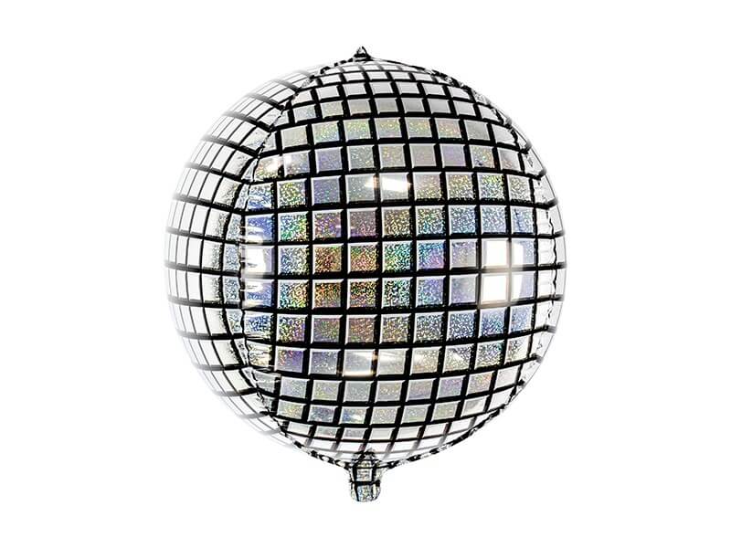 Ballon Mylar Holographique - BOULE DISCOTHÈQUE - 40cm