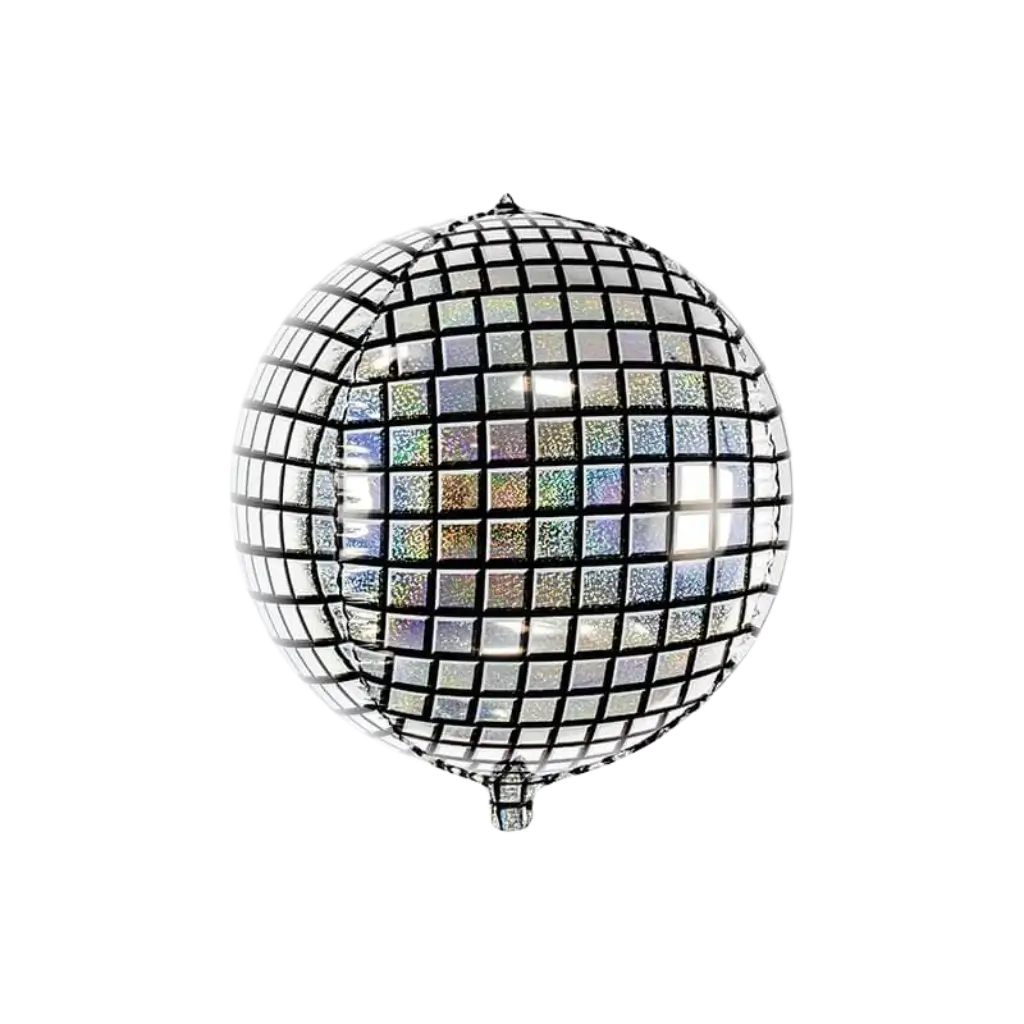 Ballon Mylar Holographique - BOULE DISCOTHÈQUE - 40cm