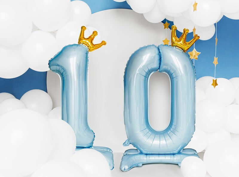 Ballon Géant Chiffre 1 Avec Couronne – 100 Cm (101 Cm Gonflé) – Violet Clair – Gonflage à L’hélium Ou à L’air – Autoscellant – Parfait Anniversaire, Mariage, Fête - 6