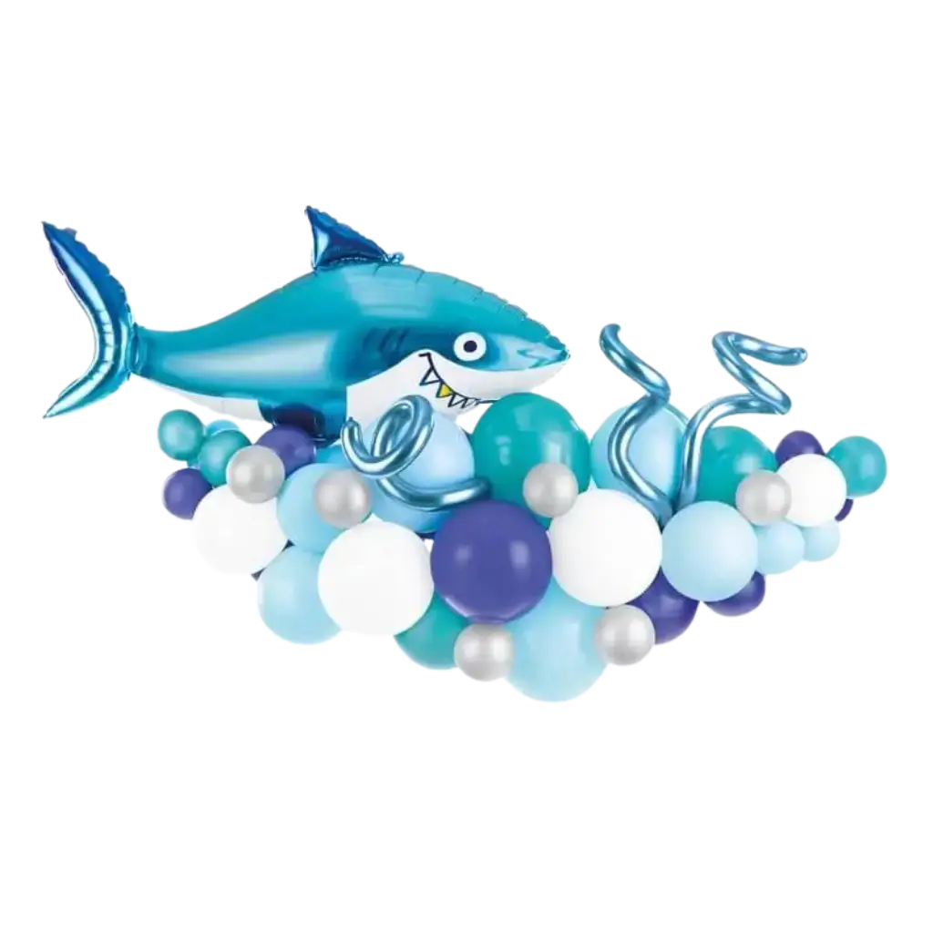 Bouquet de Ballons Géant Requin - À CONSTRUIRE - 150x95cm