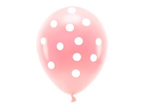 Lot de 6 Ballons Rose Pastel - Pois Blanc/Éléphant - 30cm : Ballons Hélium  pour anniversaire sur Sparklers Club
