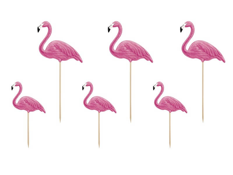 Décoration Gâteau "Flamants Roses" 