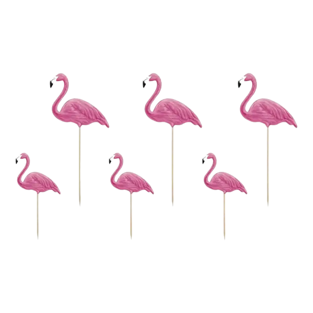 Décoration Gâteau Flamants Roses 