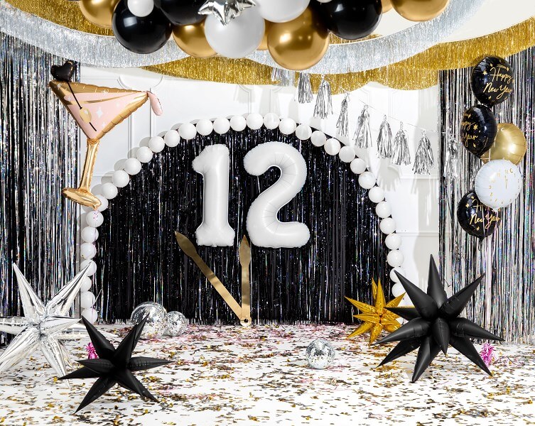 Ballon anniversaire chiffre 1 Blanc 86 cm