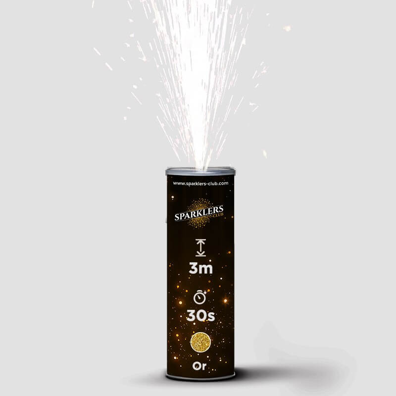 Jet 3 Mètres Jets De Scène Argent 3m/30s - Boîte De 5, Allumage