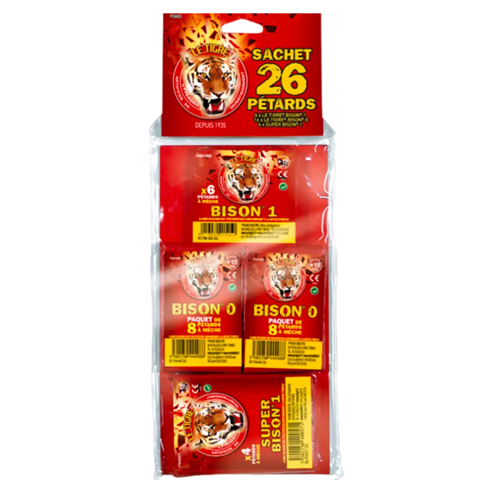 LE TIGRE® sachet de 26 pétards